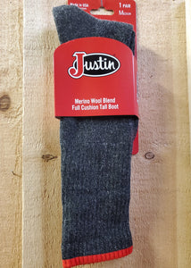 Merino Wool Blend Boot Sock by Justin®