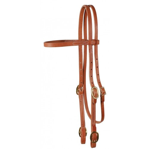 Harness Leather Browband Headstall by Western Rawhide®