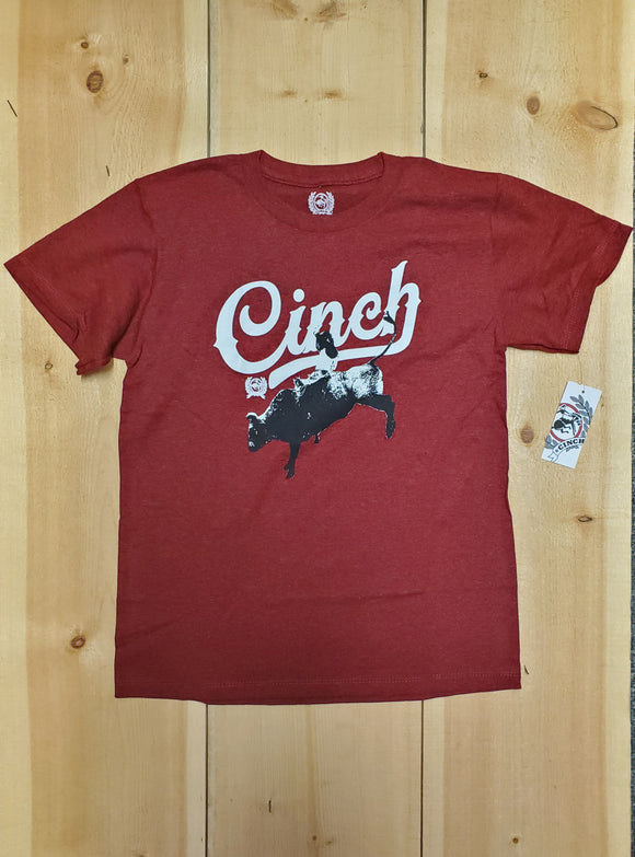 Heather Red '8 Seconds' Boy's T-Shirt by Cinch®