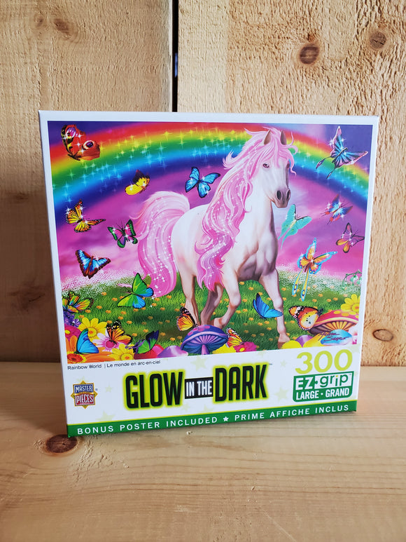 'Rainbow World' Glow in the Dark™ 300 Piece Puzzle