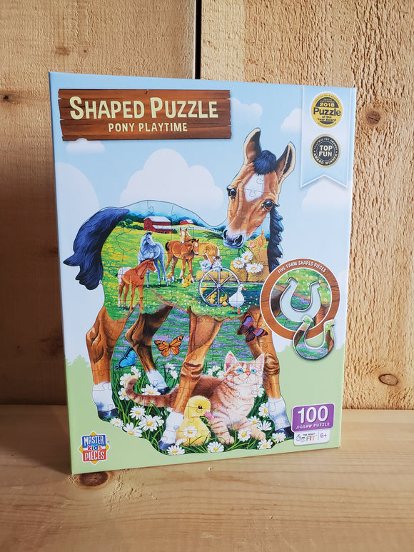 'Pony Playtime' Shaped 100 Piece Puzzle