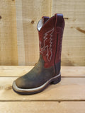 Deep Red & Bomber Brown Children's & Youth Boot by Old West®