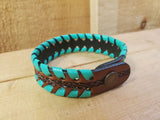 Laced Leather Bracelet by Austin Accents