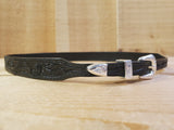 Wide Tooled Leather Hat Band by Austin Accents