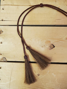 Leather & Horse Hair Stampede Strings by Austin Accents®