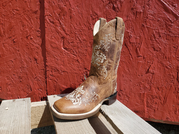 Brown 'Cowgirl Princess' Kid's Boot by Old West®