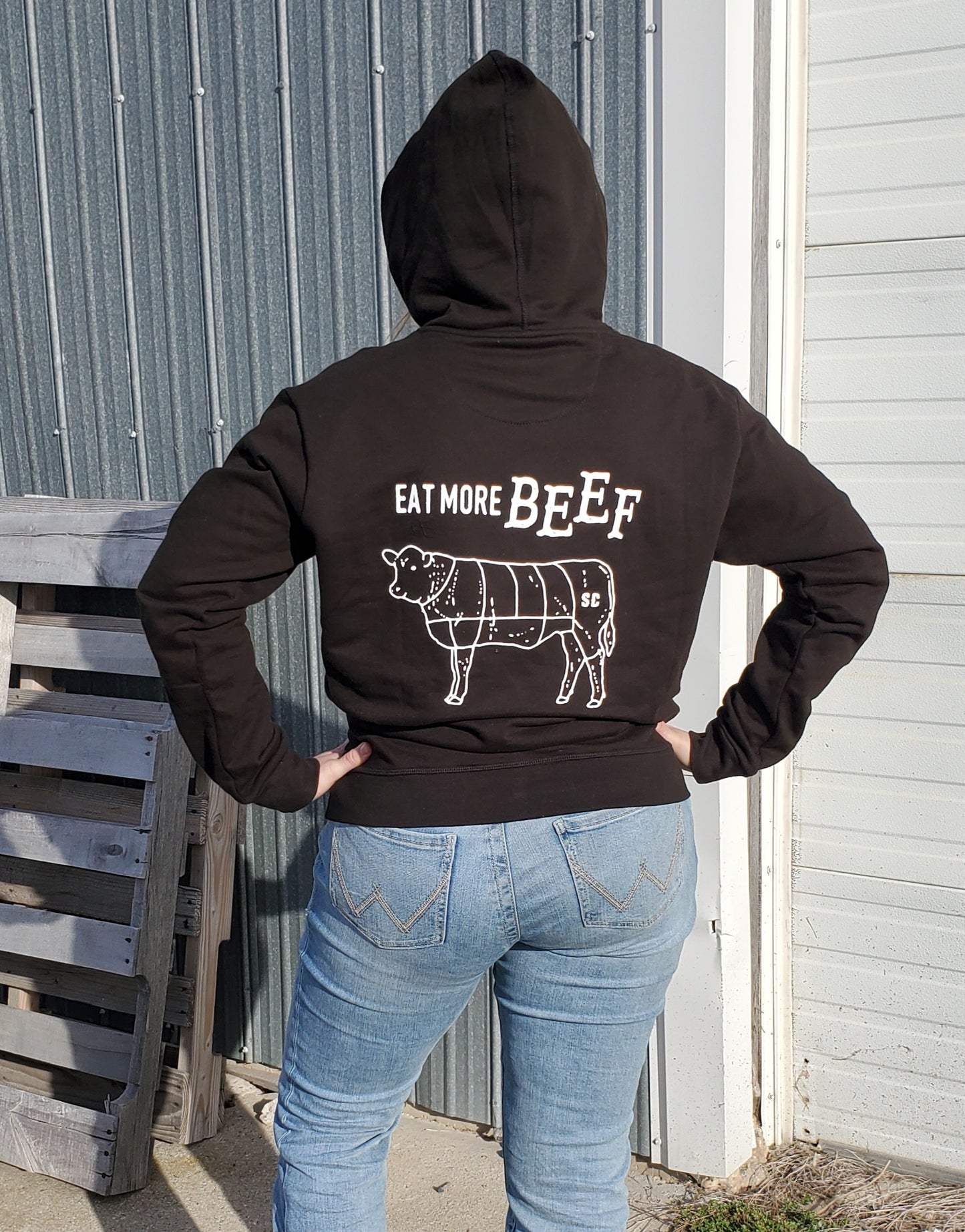 'Eat More Beef' Stone Creek® Brand Hoodie