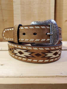 Embroidered Aztec Men's Belt by Ariat®