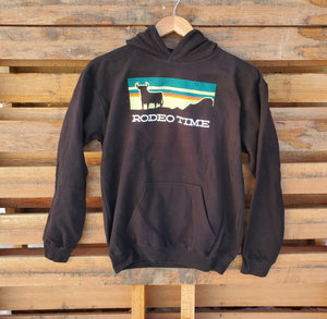 Black 'Sunset' Youth Hoodie by Rodeo Time™