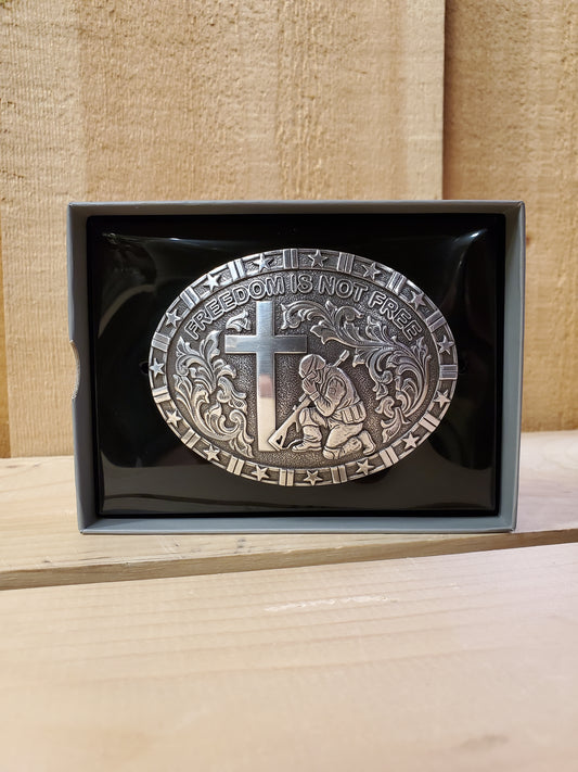 'Freedom Isn't Free' Belt Buckle by Nocona®