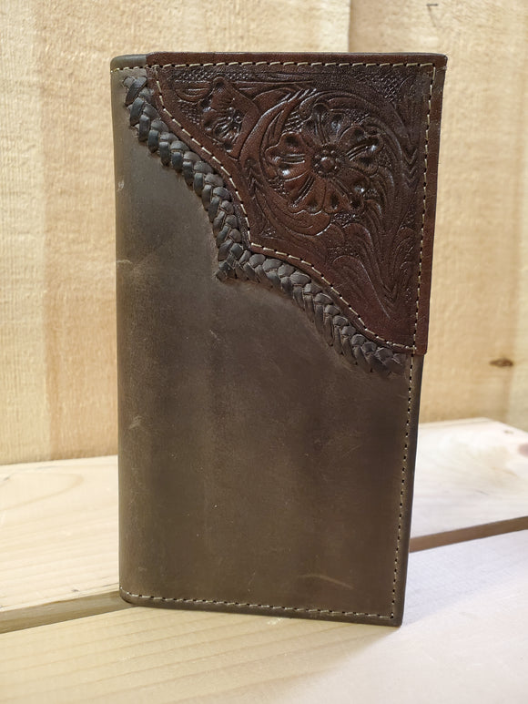 Leather Lace & Tooling Men's Rodeo Wallet by Nocona®