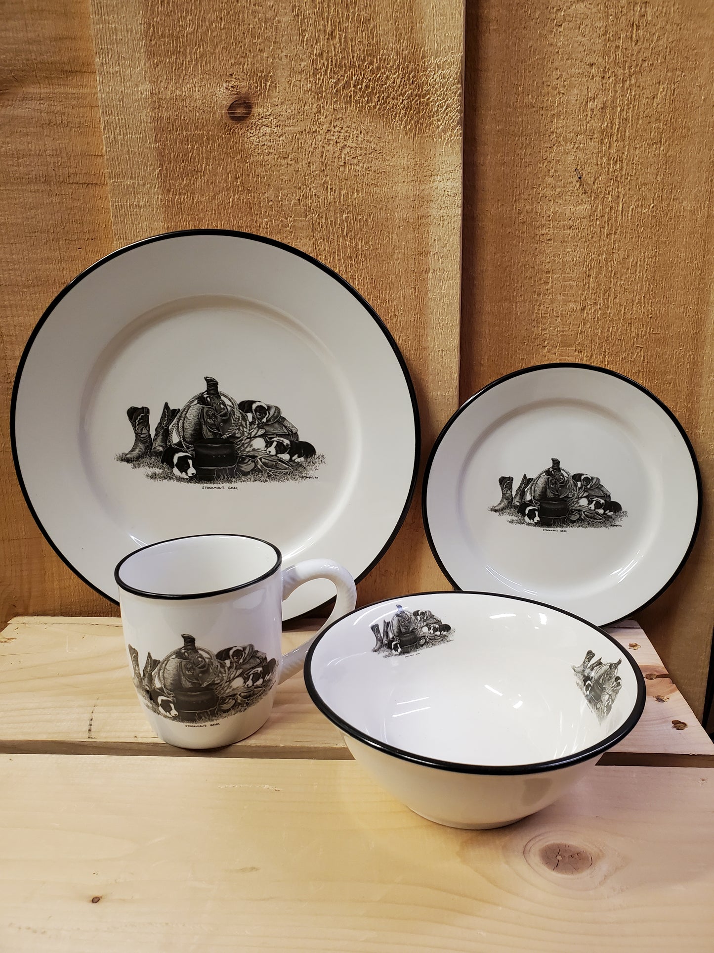 Bernie Brown® Giftware Collection 16 Piece Dinnerware Set by PF Enterprises®