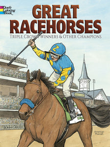 'Great Racehorses' Coloring Book