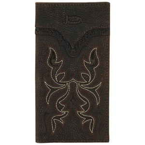 Dark Chocolate 'Boot Shaft' Rodeo Men's Wallet by Justin®