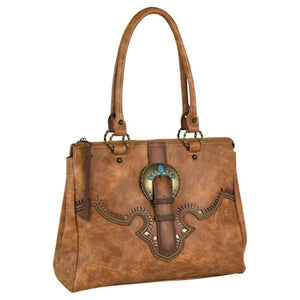 Burnish Brown Tote Purse by Catchfly®