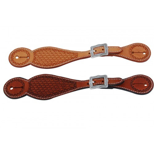 Basket Stamped Spur Straps by Country Legend®