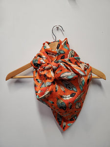 'Feathered' Orange Wild Rag by Austin Accents®