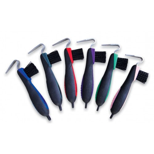 Soft Grip Hoof Pick With Brush