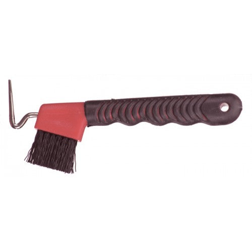 Hoof Pick With Brush & Grip Handle