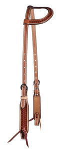 "Basket Weave" Single Ear Headstall by Professional's Choice