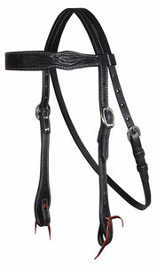 Black Floral Browband Headstall by Professional's Choice®