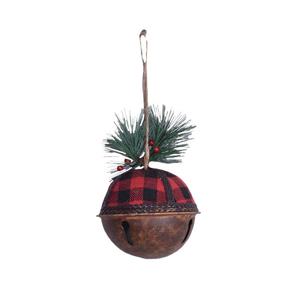 Christmas Plaid Sleigh Bell Ornament by Koppers Inc.®
