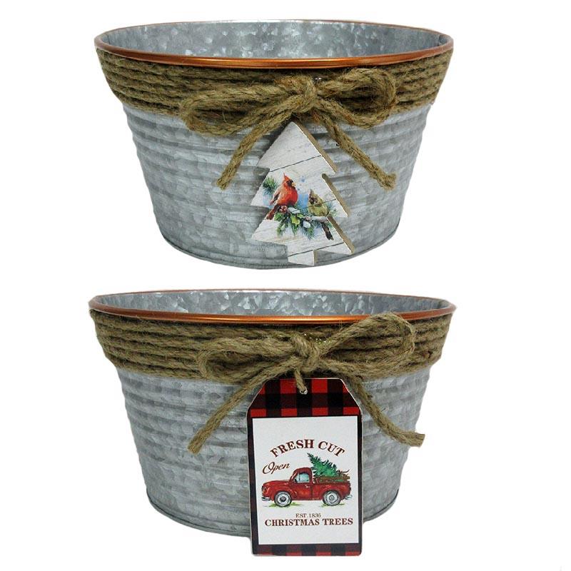 Galvanized Christmas Planter by Koppers®
