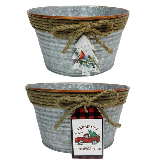 Galvanized Christmas Planter by Koppers®
