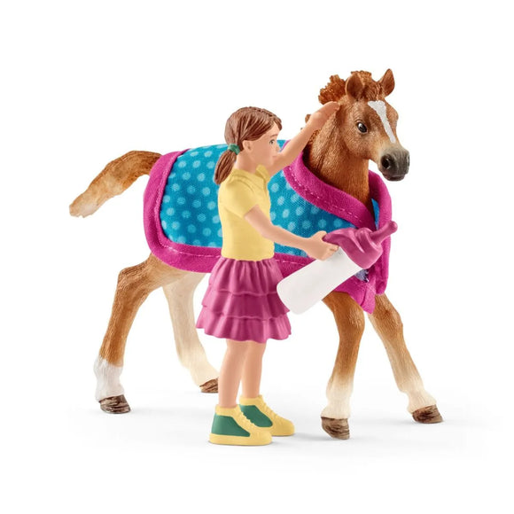 Horse World™ Foal With Blanket by Schleich®