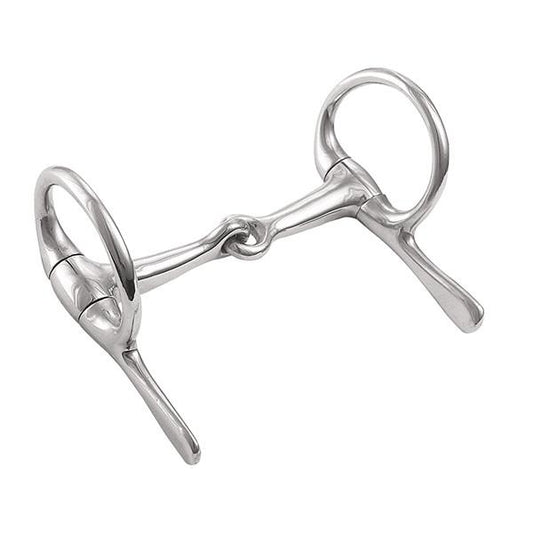 Mini horse snaffle bit on a white background