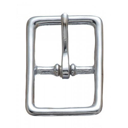 3/4" Nickel Double Bar Buckle