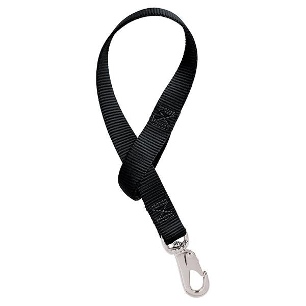 black bucket strap on a white background