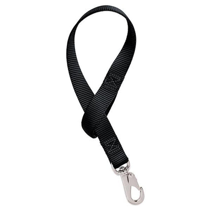 black bucket strap on a white background