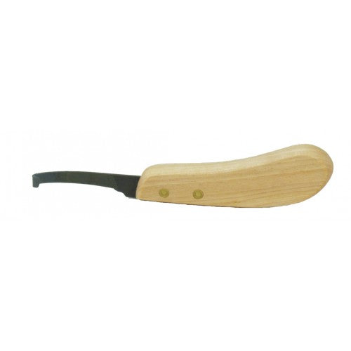 Hoof Knife with Narrow Blade & Wooden Handle
