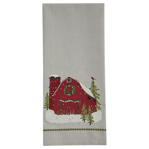 Farm House Christmas Barn Dish Towel by Park Designs®