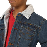 Sherpa Lined Authentic Western Denim Boy's Jacket by Wrangler®