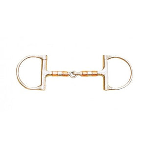 D-Ring Snaffle With Copper Rollers Bit by Metalab®
