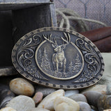 Attitude™ Stag Heritage Brass Buckle by Montana Silversmiths®