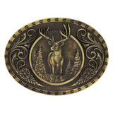 Attitude™ Stag Heritage Brass Buckle by Montana Silversmiths®