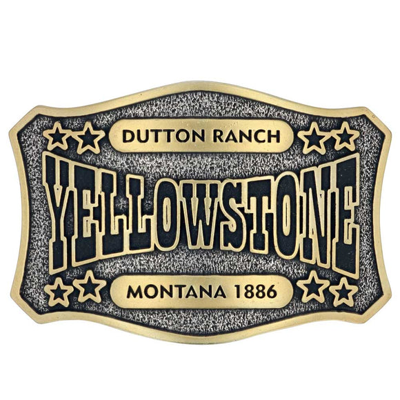 Attitude™ Yellowstone® Star Belt Buckle by Montana Silversmiths®