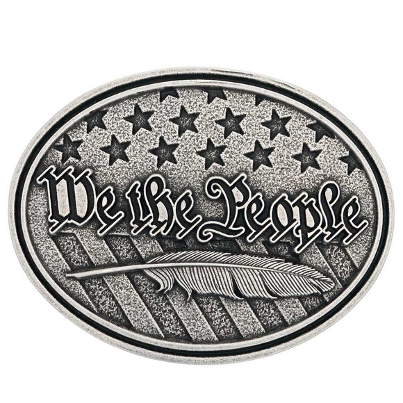 Attitude™ 'We The People' Belt Buckle by Montana Silversmiths®