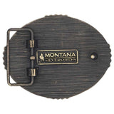 Attitude™ Bronc Silhouette Belt Buckle by Montana Silversmiths®
