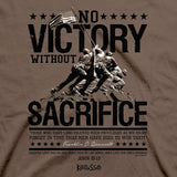 'No Victory Without Sacrifice' Men's T-Shirt by Kerusso®
