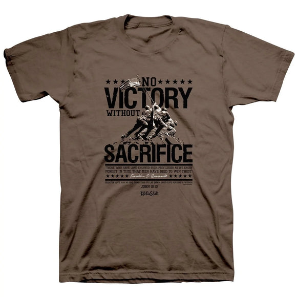 'No Victory Without Sacrifice' Men's T-Shirt by Kerusso®