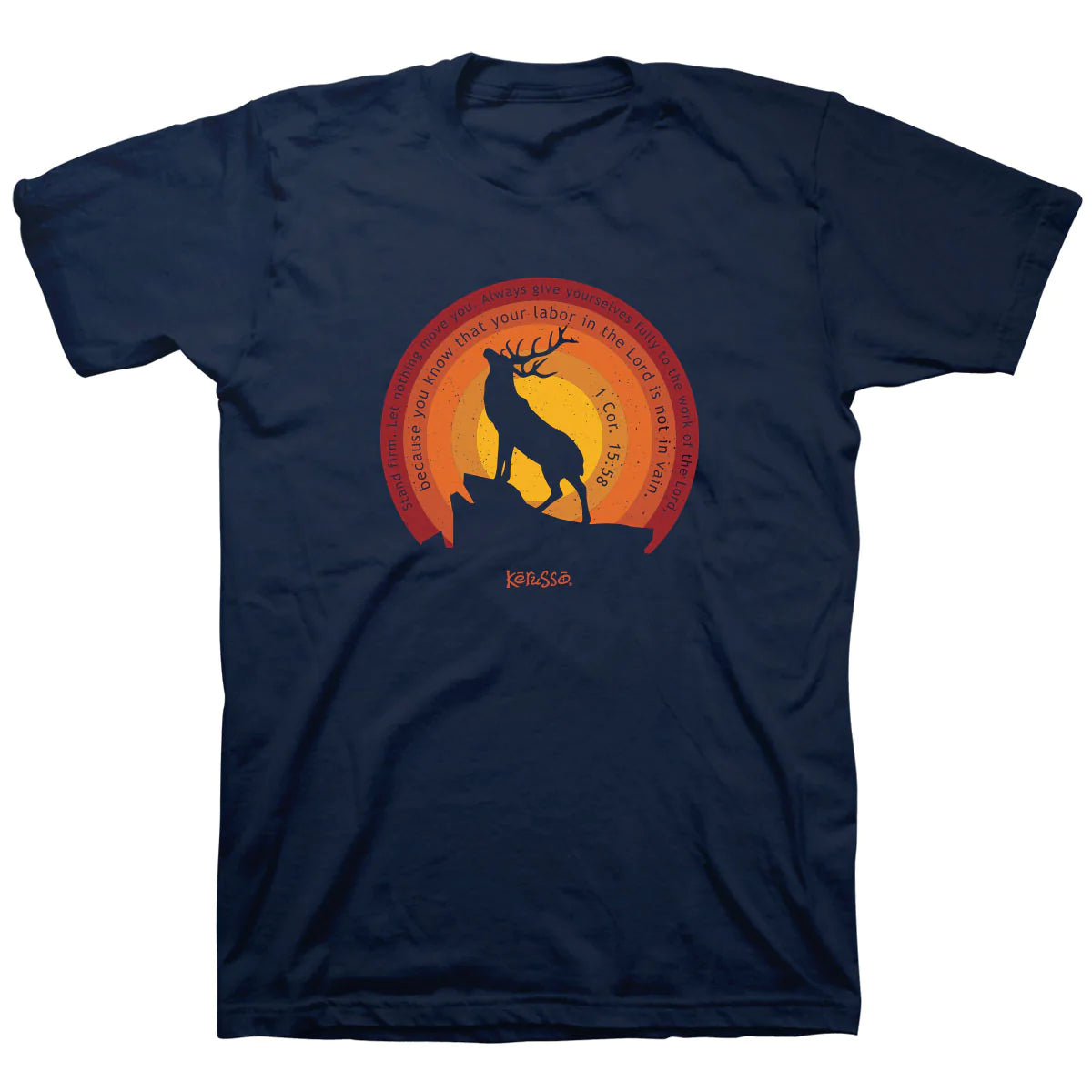 Navy 'Stand Firm' Men's T-Shirt by Kerusso®