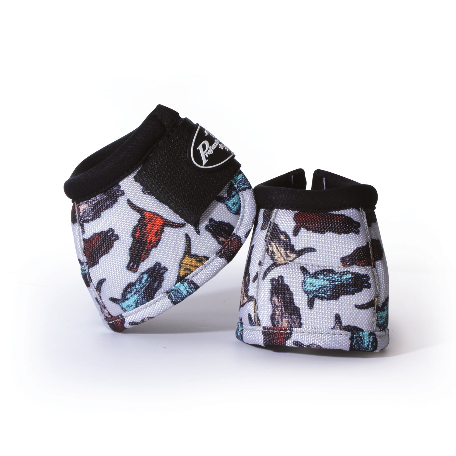 A pair of Ballistic Overreach Boots by Professional's Choice, featuring a camouflage pattern in muted colors.