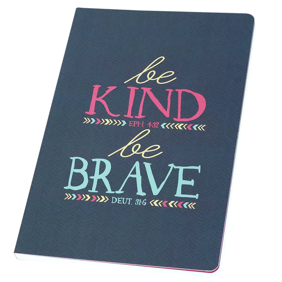 'Be Kind - Be Brave' Grey Journal by Kerusso®