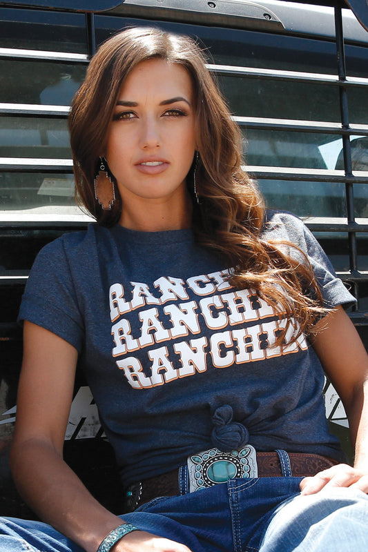 Navy 'Ranchin' Women's T-Shirt by Cruel Denim®