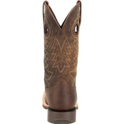 the back of a brown cowboy boot