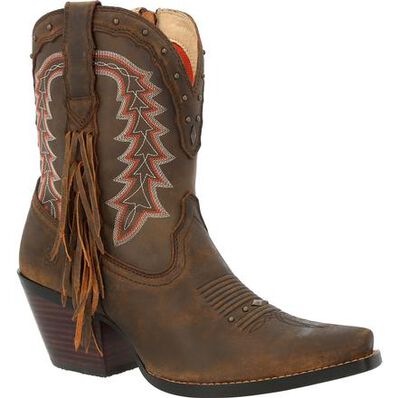 Pecan 'Crush'™ Fringe Women's Boot by Durango®